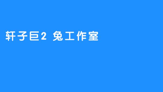轩子巨2兔工作室